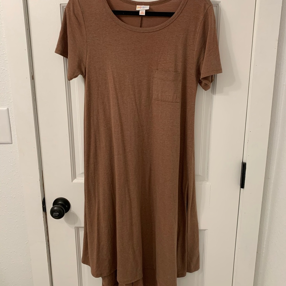 Lularoe Carly Dress in Rust
